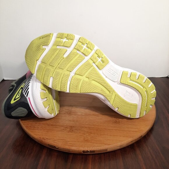 Brooks Adrenaline GTS 23 Womens Size 9.5 Shoes Black Pink White Running Sneakers - Picture 8 of 10